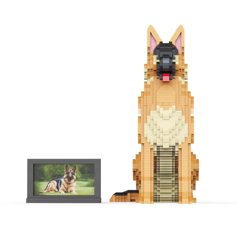 Deutscher Schäferhund Tiermodell-Baukasten, Konstruktions-Bausteine, 2546 Teile, ab 14 Jahren - Bild 3