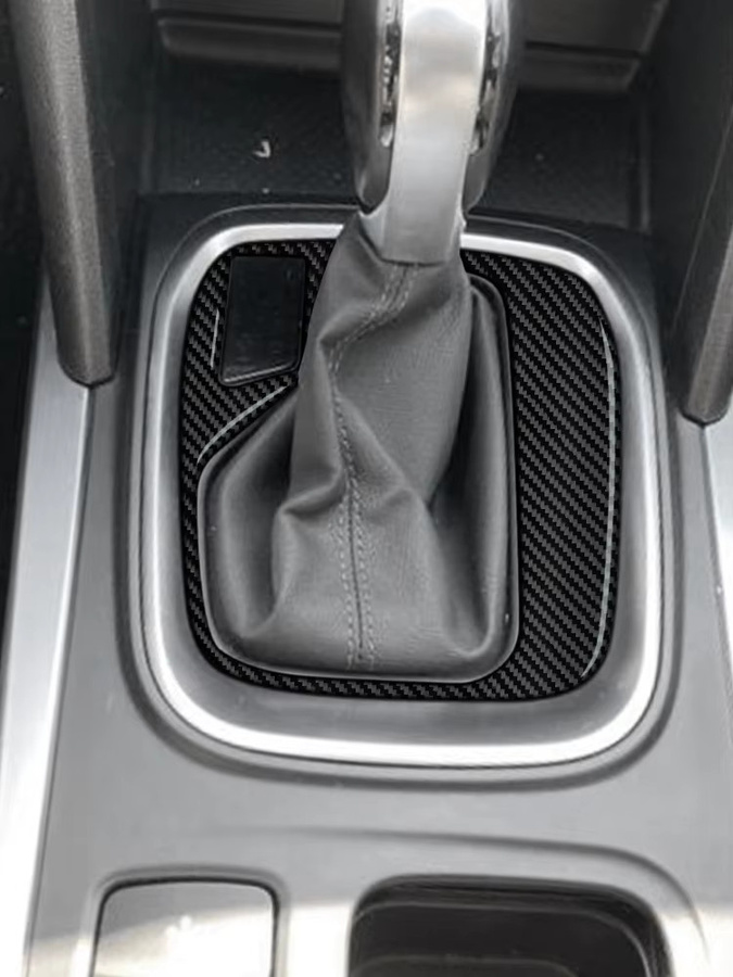 AIRSPEED Soft Carbon Fiber Aufkleber für Renault Megane 4 RS MK4 IV Automatik Gangschaltung Panel, Schwarz - Bild 5