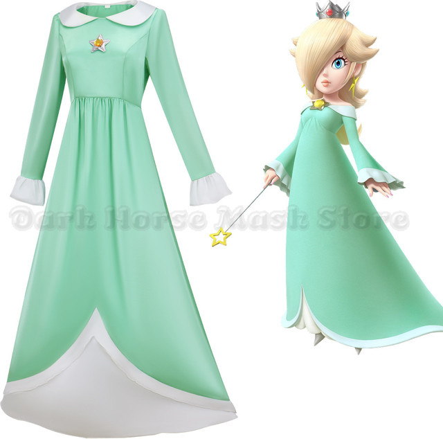 HHYRCOS Super Mario Prinzessin Peach Rosalina Cosplay Kostüm, Unisex - Bild 1