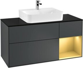 V&B Waschtischunterschrank Finion Wandbeleuchtung in Lackausführung, Breite: 120 cm - Bild 1