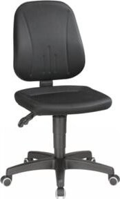 bimos Arbeitsdrehstuhl Unitec mit Rollen und Stoffpolster in Schwarz, Sitzhöhe: 44,0 - 62,0 cm - Bild 1