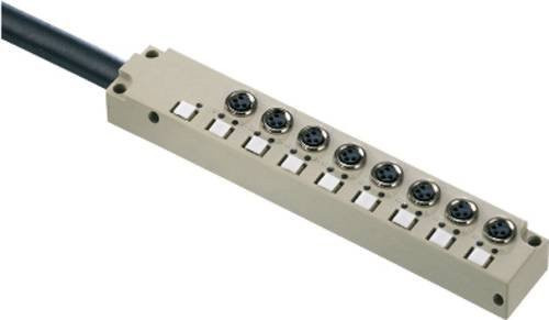 Weidmüller SAI-4-F 4P M8L Sensor/Aktorbox passiv M8-Verteiler mit Metallgewinde, grau - Bild 1