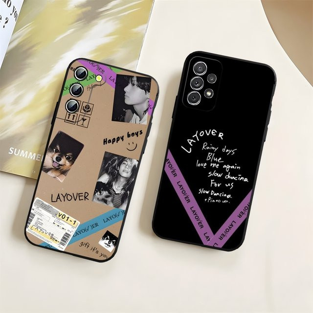 V LAYOVERs Tan Handyhülle für Samsung Galaxy S24 S25 S26 S23 S22 S21 S20 Ultra, A05 A06 A16 A26 A36 A56, Cover in Beige - Bild 1