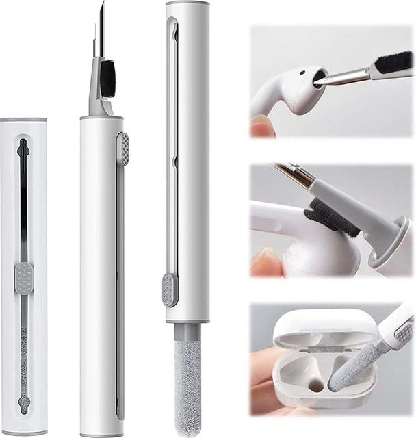 Mosizave Bluetooth-Kopfhörer-Reinigungswerkzeug für Airpods Pro 3 2 1 in Weiß - Bild 1