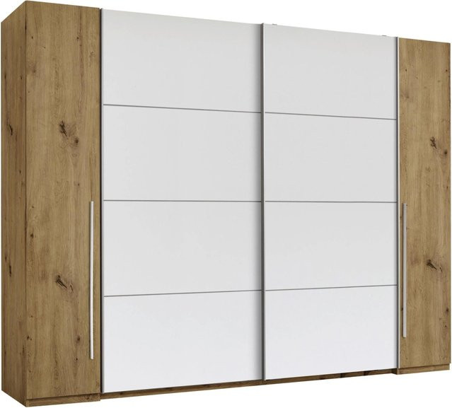 Mömax Schwebetürenschrank Joker Weiß, B/T/H: 312 x 60,3 x 225,5 cm - Bild 1