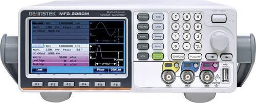 GW Instek MFG-2260M Funktionsgenerator 2-Kanal Arbiträr in Grau, 1 µHz - 60MHz, Sinus, Rechteck, Dreieck, Puls, netzbetrieben - Bild 1
