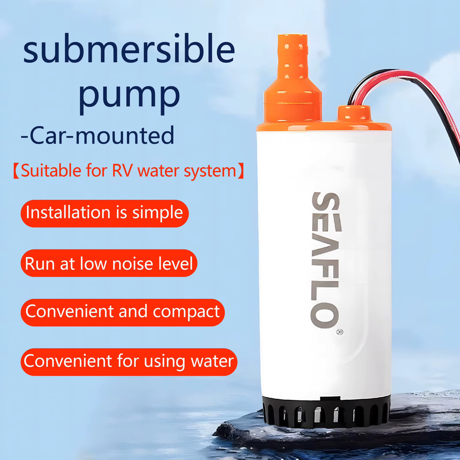 Seaflo Miniatur-Tauchpumpe DC12V in Weiß für Wohnmobile und Fahrzeuge mit hohem Durchfluss - Bild 2