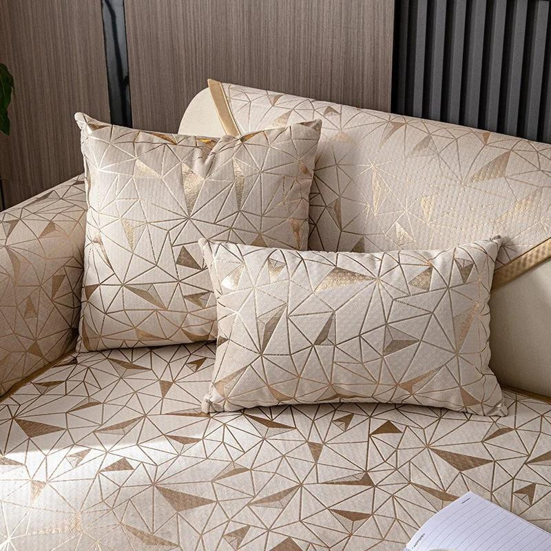 Yiran Furniture Chenille Sofa Kissen quadratisch, rutschfest und waschbar, B/B: 70 x 70 cm - Bild 2