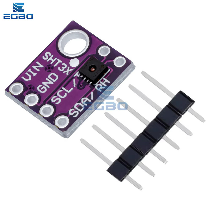 EGBO SHT31 Temperatur und SHT31-D Feuchtigkeit Sensor Modul Breakout für Arduino in Lila - Bild 3