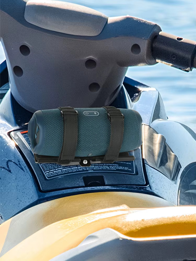 Tragbarer Lautsprecherhalter mit verstellbarem Riemen für JBL Charge 3, 4 und 5 in Schwarz - Bild 7