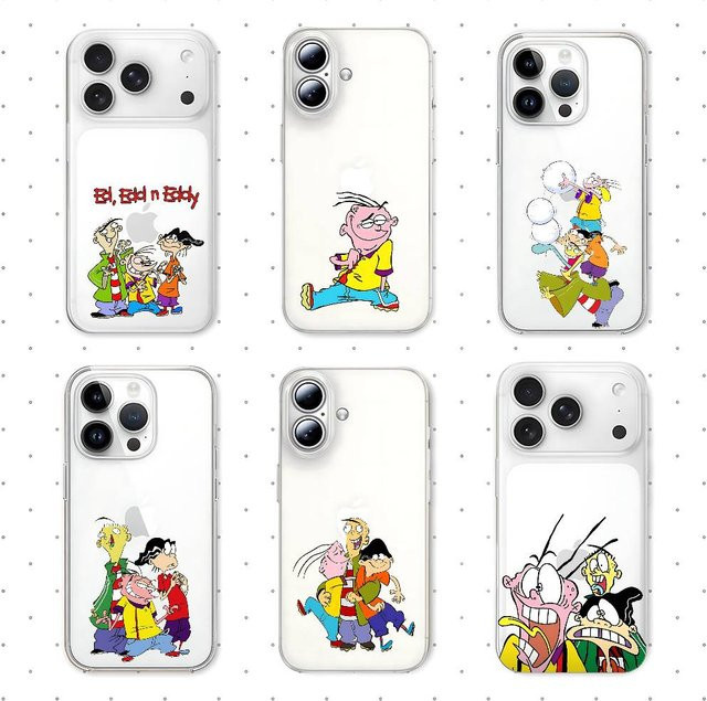Stoßfeste Silikon Handyhülle mit Cartoon E-Ed Edd N Eddy Design für Apple iPhone, Transparent - Bild 1