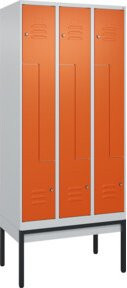 C+P Z-Spind Classic PLUS Spind mit 6 Fächern, Gestell mit Zylinderschloss, Höhe: 212 cm, Breite: 90 cm, Tiefe: 50 cm - Bild 1