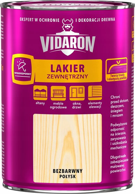 Vidaron Holz-Außenlack Transparent Glänzend 0,75 l - Bild 1