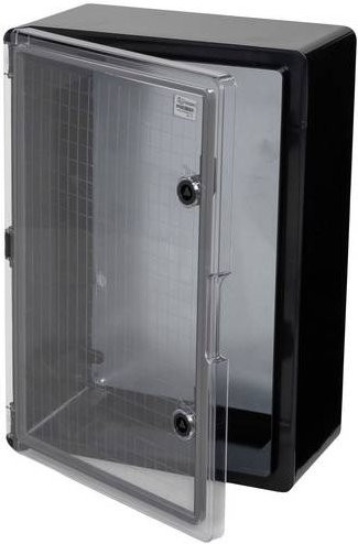 Boxexpert Installations-Gehäuse aus ABS Kunststoff in Schwarz und Transparent, B/T/H: 35,0 x 50,0 x 19,0 cm - Bild 1