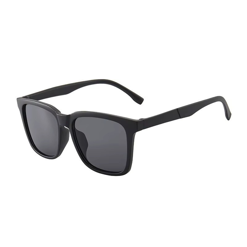 Retro-Sonnenbrille für Männer, Vollrand, Square, Schwarz, Kunststoff - Bild 3