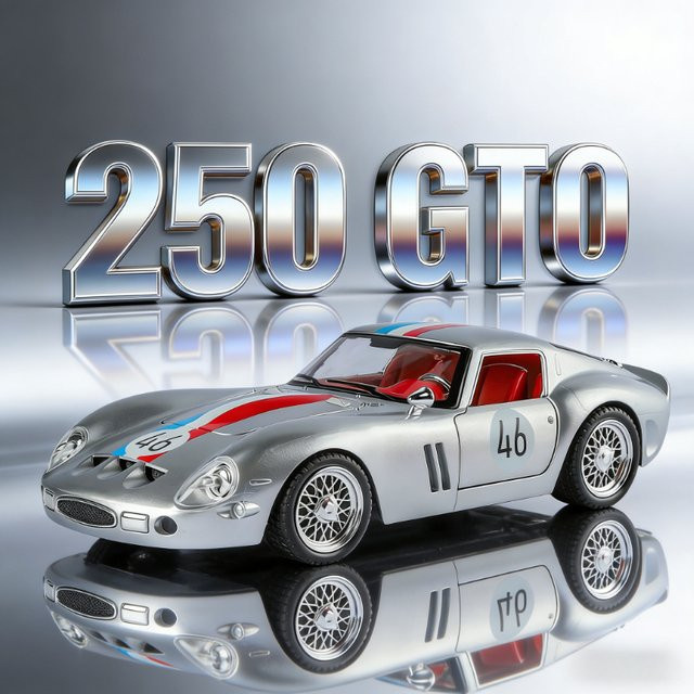 MINI AUTO 250 GTO Sportwagen, Modellauto, 1:24, Metall - Bild 1