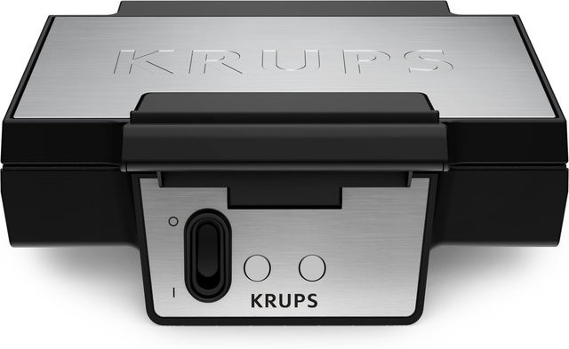 Krups Iconic Waffeleisen FDK261 Professional aus Edelstahl in Schwarz - Bild 1
