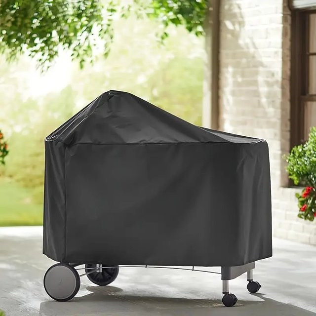 Weber Grillabdeckung für Performer Deluxe Holzkohlegrills, Schwarz, B/T/H: 123 x 101 x 65 cm - Bild 1