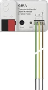 Gira Tasterschnittstelle 2fach KNX Secure in Weiß 519200 - Bild 1