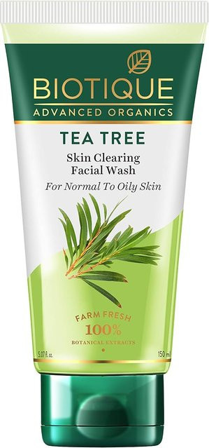 Biotique Teebaum Gesichtswaschgel, 150 ml, für fettige und unreine Haut - Bild 1
