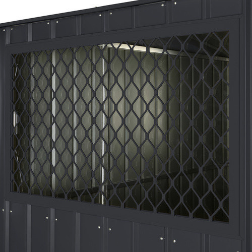 Globel Industries Seitenfenster für Gerätehäuser Skillion, Dream und Lean-To, Anthrazit, B: 124 cm, H: 75 cm - Bild 2