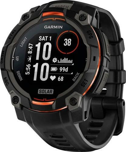 Garmin Instinct 3 Solar Smartwatch Schwarz mit GPS und Herzfrequenzmessung - Bild 1