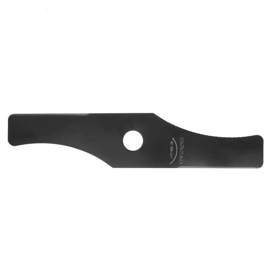 WALFRONT Ersatz-Schneidemesser für Bürstenschneider und Rasentrimmer aus Manganstahl, Schwarz, B: 32,7 cm, H: 7,2 cm - Bild 2