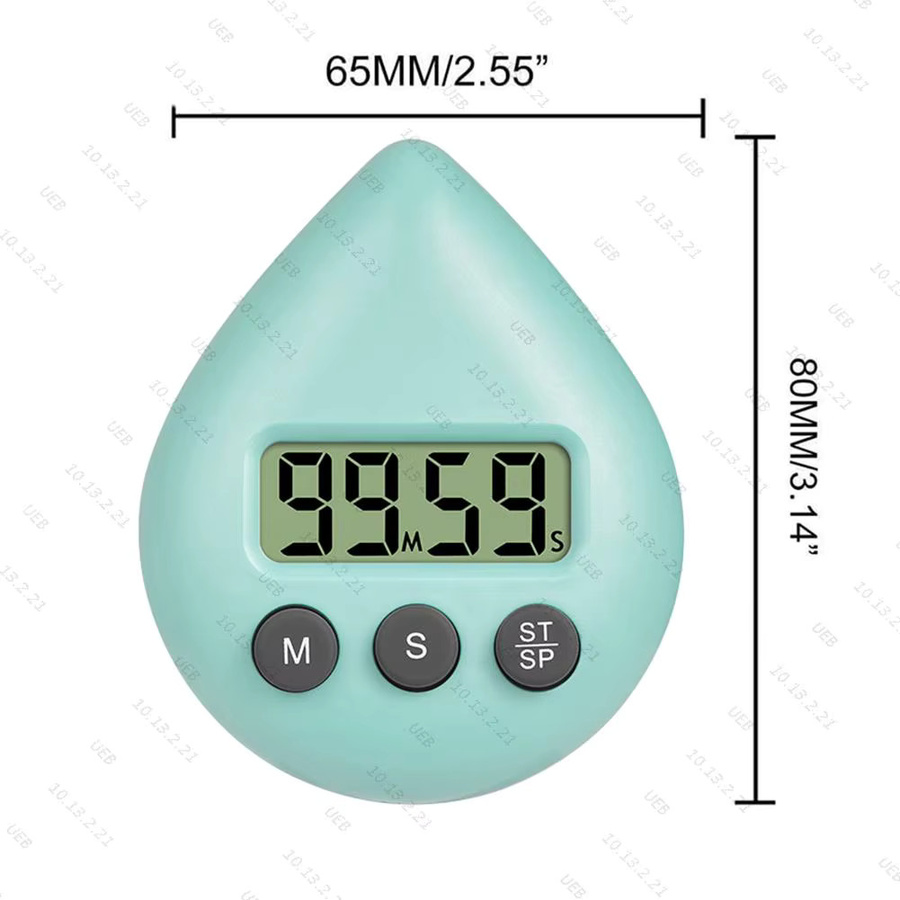 Wasserdichter Dusch-Timer von APWIKOGER in Weiß mit Magnet und Klebefläche für Küche und Badezimmer - Bild 6