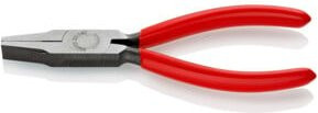 Knipex Flachzange schwarz atramentiert mit Kunststoffüberzug 140 mm - Bild 1