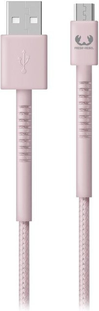 Fresh N Rebel Micro-USB-Kabel USB-A auf Micro-USB, Länge: 2,0 m, Pink - Bild 1