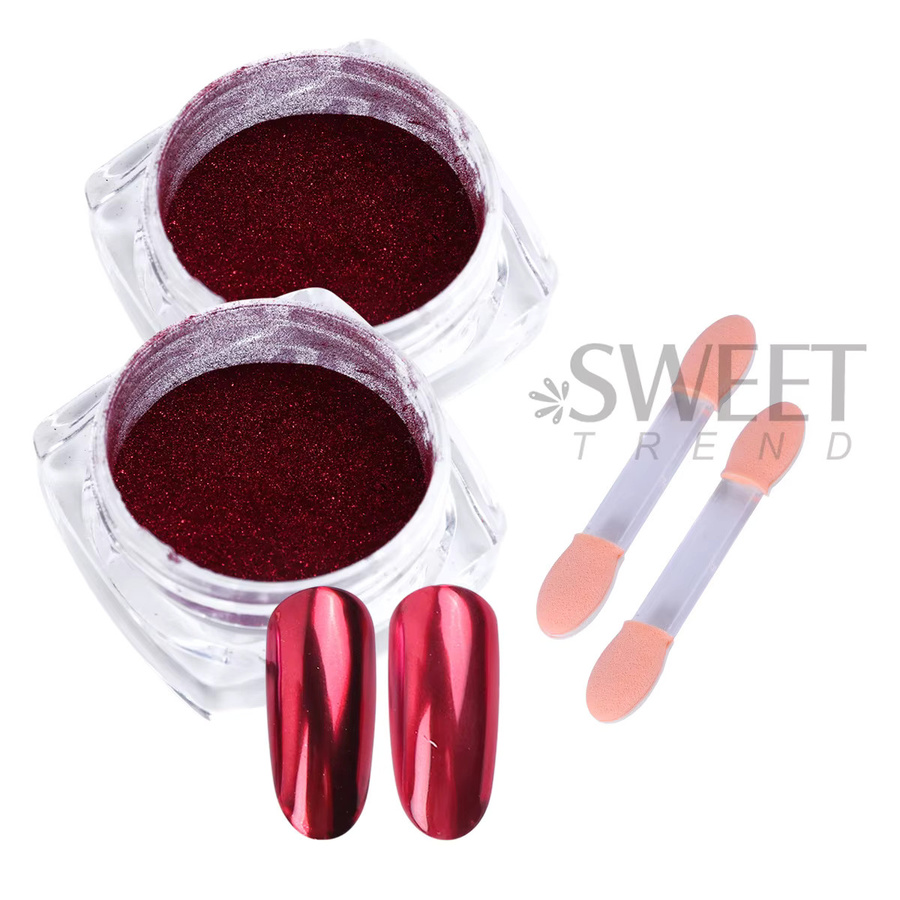 SWEET TREND Nagelpuder, Rot, Metallic - Bild 5