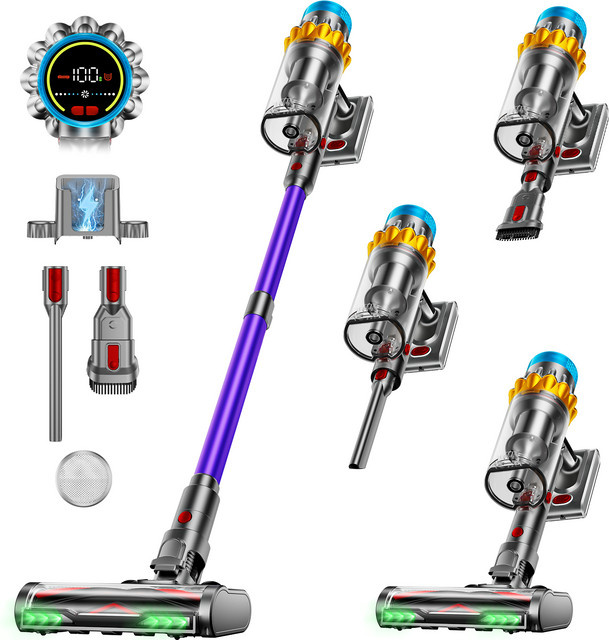 VAKERR X15 Pro Kabelloser Staubsauger mit 750W und 75KPA Saugkraft, Beutellos, Multicolour - Bild 1