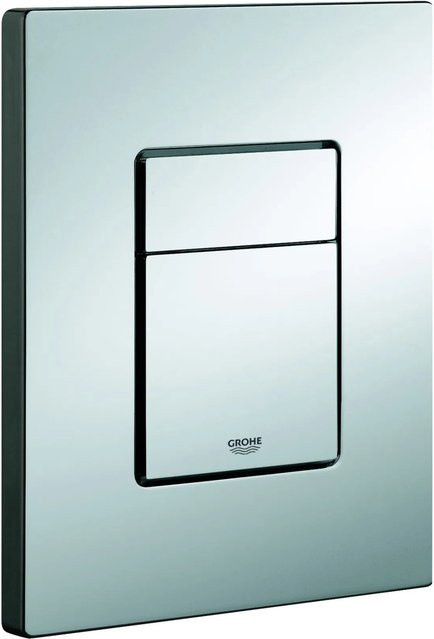 Grohe QuickFix WC-Betätigung Even Abdeckplatte in Chrom Silber - Bild 1
