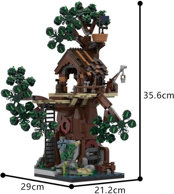 Gobricks Waldrefugium Baumhaus Bausteine ab 14 Jahren - Bild 1