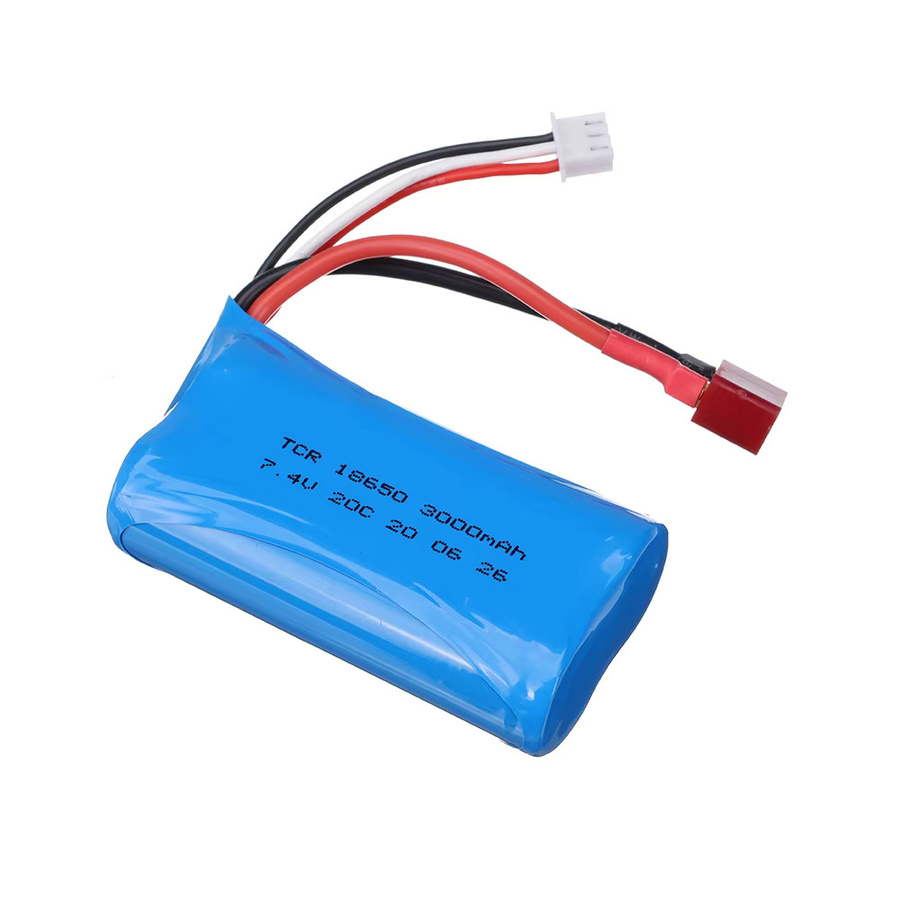 GAOLAG Li-Ion Akku Set für RC-Cars mit Ladegerät, 7,4 V, 3000 mAh, Blau - Bild 2