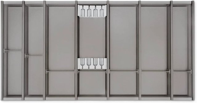 SOTECH Cuisio Besteckeinsatz mit Messerblock für Blum Legrabox, Farbe Graphitgrau, Höhe: 5,5 cm, Breite: 47,3 cm - Bild 1