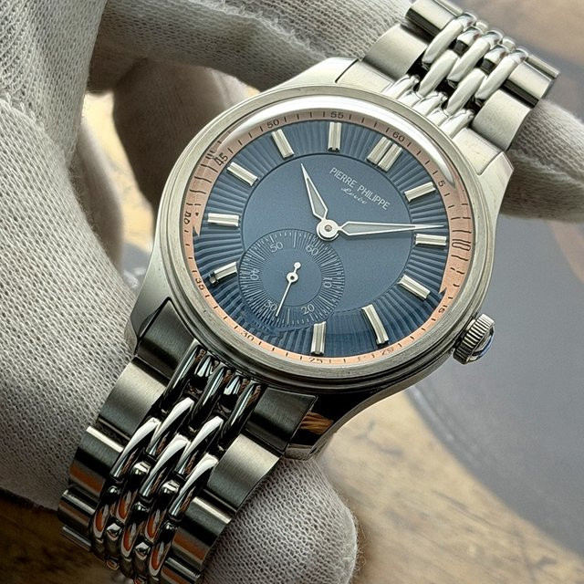 PIERRE PHILIPPE Armbanduhr, Handaufzug, Blau, Edelstahl, 38 mm, Herren - Bild 1