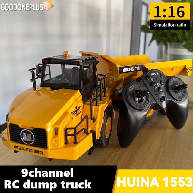 Huina 1553 Rc Truck, Fahrzeug, 1:16, Gelb - Bild 1