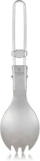 Tomshoo Titan Falt-Spork aus Metall für Outdoor Camping und Wandern in Weiß - Bild 1