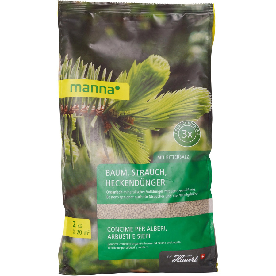 Manna Slow-Release Baum-, Strauch- und Heckendünger mit NPK 6-4-8, 2 kg - Bild 2