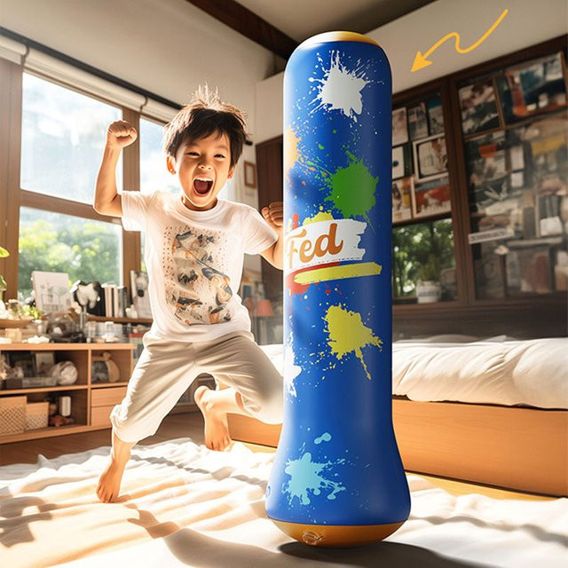 Musterkind Aufblasbare Boxen Säulen Tumbler Sandsäcke, Kinder Fitness Sport Boxen Sandsäcke - Bild 1
