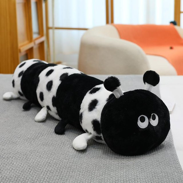 Joyful toys Gepunktete Raupe, Plüschtier-Puppe, schwarz, 60cm - Bild 1
