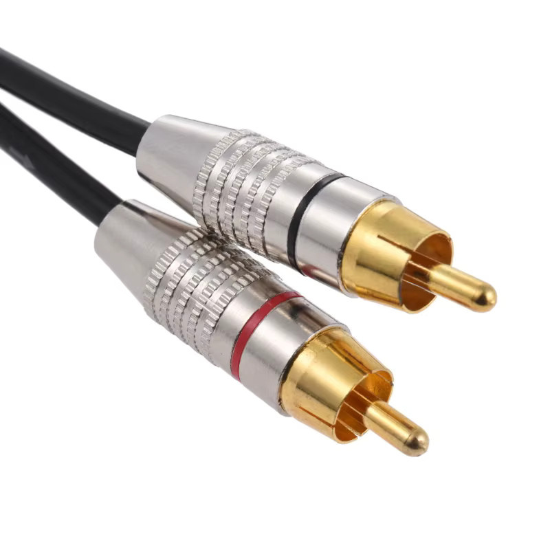 BSN Audio-Adapterkabel Doppel-RCA-Stecker auf 3-Pin-XLR-Buchse, Schwarz - Bild 4