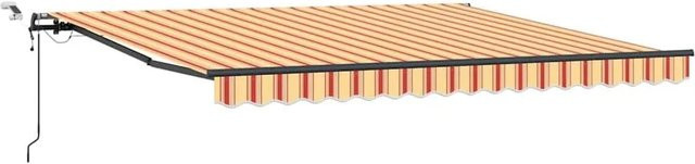 vidaXL Markisenstoff aus Polyester in Gelb und Orange B: 400 cm, H: 300 cm - Bild 1