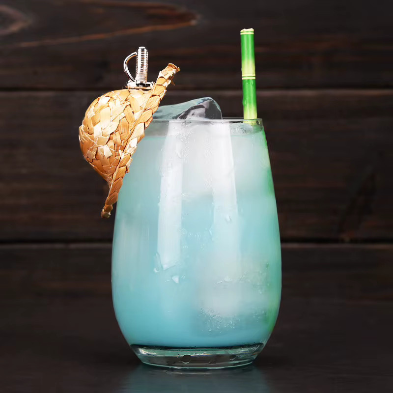 10 Stück BARMAID BARWARE Cocktail Picks mit dekorativen Mini Strohhüten aus Holz für Obst und Drinks - Bild 2