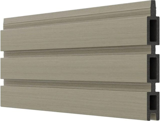 Tetzner und Jentzsch WPC Lamelle in Braun oder Grau, B: 15 cm, T: 2 cm, H: 179 cm - Bild 1