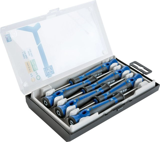 LUX-TOOLS Präzisions-Schraubendrehersatz 6-teilig in Blau - Bild 1