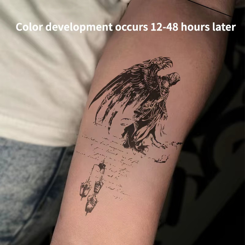 Fallen Angel Temporäre Tattoos, Wasserdicht, Unisex - Bild 2