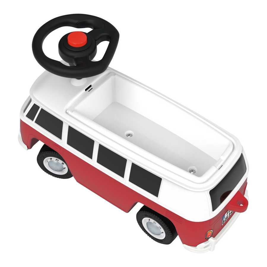 BIG VW T1 Rutscher Fahrzeug rot weiss ab 18 Monaten - Bild 2