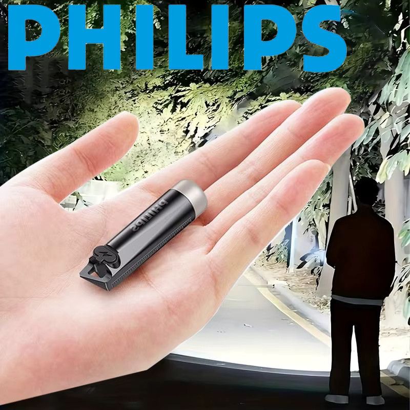 Philips SFL1121 EDC Taschenlampe, wiederaufladbare Mini-LED-Taschenlampe für Camping und Wandern - Bild 2